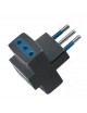 Adattatore triplo spina piccola con 3 prese 10A bianco nero multipresa