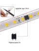 Striscia LED 220V IP65 Alta Luminosità, Senza Spina o Alimentatore, Illuminazione Diretta per Esterno, Facile da Installare