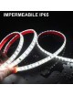 Striscia LED 220V IP65 Alta Luminosità, Senza Spina o Alimentatore, Illuminazione Diretta per Esterno, Facile da Installare