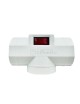 Adattatore salvaspazio 3 prese schuko con spina 10A sdoppiatore multipresa bianco con interruttore