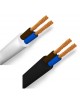5mt cavo elettrico flessibile in matassa 2x0.75mm bianco e nero H03VV-F