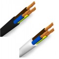 10mt cavo elettrico 3x1.00mm flessibile in matassa bianco e nero H05VV-F