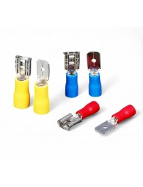 100 Terminali a Crimpare Elettrici Isolati MDD Maschio e FDD Femmina Connessioni Affidabili per Impianti Elettrici