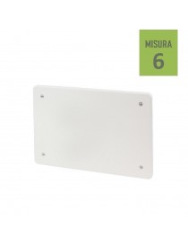 Coperchio di ricambio 198x153 misura 6 rettangolare per scatola cassetta di derivazione da incasso con viti