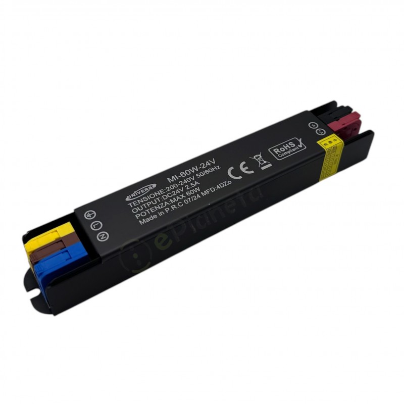 Trasformatore 24V 60W 2.5A 100W 4.16A salvaspazio mini piccolo alimentatore