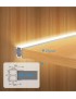 Profilo in alluminio da 2mt per mensola in legno spessore 25mm con striscia led retroilluminazione a doppia faccia di luce led