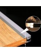 Profilo in alluminio da 2mt per mensola in legno spessore 25mm con striscia led retroilluminazione a doppia faccia di luce led