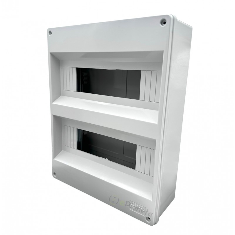 Quadro elettrico centralino senza sportello 12 - 24 moduli din da parete per interruttori