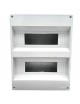 Quadro elettrico centralino senza sportello 12 - 24 moduli din da parete per interruttori