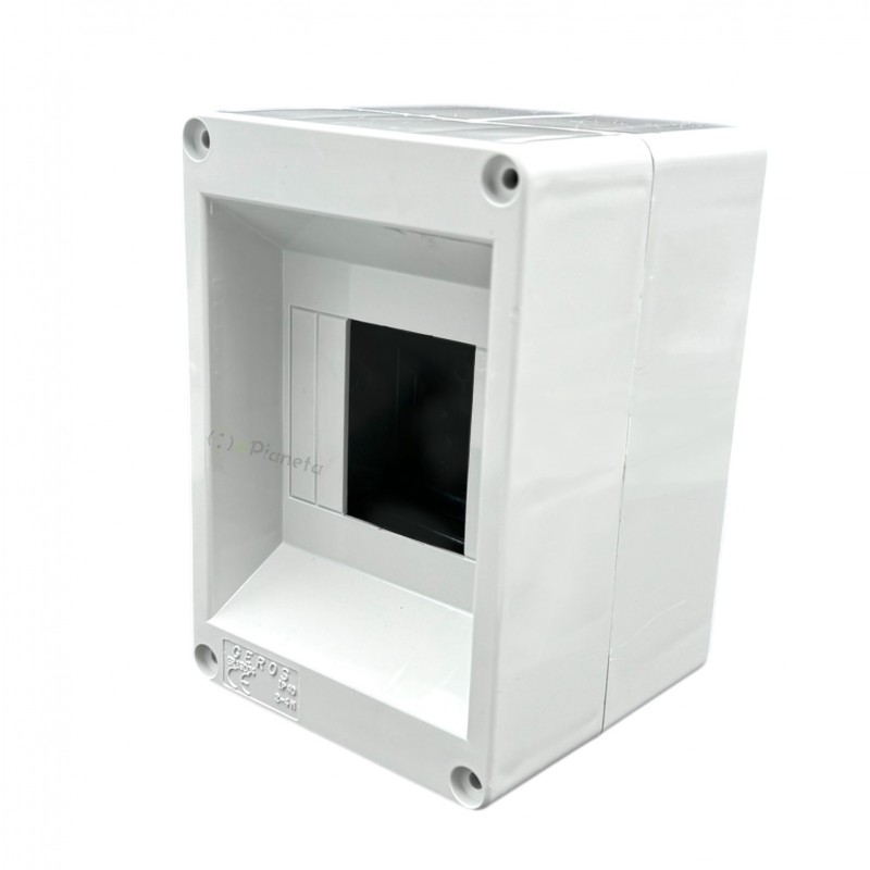 Quadro elettrico centralino senza sportello 2 - 4 moduli din da parete per interruttori