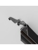 Staffa gancio per fissaggio binario magnetico al soffitto