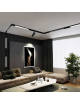 Staffa gancio per fissaggio binario magnetico al soffitto
