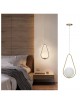Lampadario sospeso goccia oro con sfera bianca in vetro da comodino camera lampada design moderno attacco G9