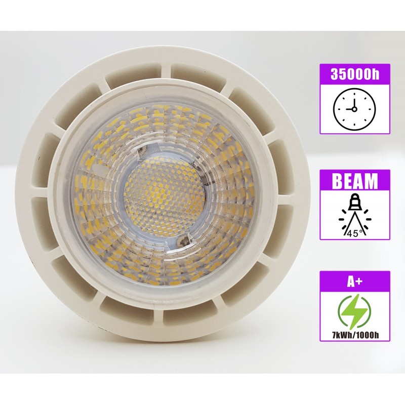 Faretto led faro cob incasso 5W mr16 12V lampadina luce caldo freddo