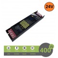 Alimentatore stabilizzato ultrasottile 24V 16.6A 400W trasformatore professionale slim salvaspazio