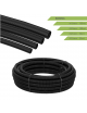 Tubo corrugato nero diametro da 16 20 25 32 mm pieghevole autoestinguente flessibile per impianti cavi elettrici