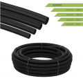 Tubo corrugato nero diametro da 16 20 25 32 mm pieghevole autoestinguente flessibile per impianti cavi elettrici