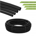 25mt bobina Tubo corrugato nero diametro 16 20 25 mm pieghevole autoestinguente flessibile per impianti cavi elettrici