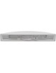 Applique da parete in gesso attacco R7S lampada mezzaluna semicircolare doppia luce design moderno bianco verniciabile