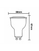 Faretto GU10 12W lampadina led per portafaretto incasso luce bianca naturale calda