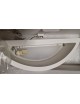 Applique da parete in gesso attacco G9 lampada mezzaluna semicircolare doppia luce design moderno bianco verniciabile