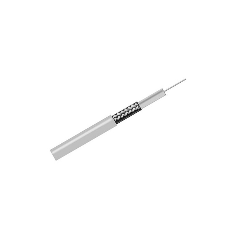 100mt Cavo TV Antenna Satellitare Coassiale 5mm 75 Ohm Schermatura 5G LTE, Digitale Classe B conduttori CCA
