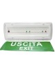 Lampada di emergenza da parete impermeabile 3.5W per esterno anti black out con segnaletica uscita