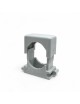 Clips morsetti fissatubo da 13 - 21 23 - 35 38 - 80 mm per fissaggio tubi rigidi o flessibili a scatto grigio RAL 7035