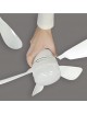 Ventilatore a lampadario led da soffitto attacco E27 con telecomando luce dimmerabile calda naturale bianca 3 velocità