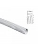 Guaina spiralata Ø 16 20 25 mm tubo flessibile grigio in PVC bobina 30 mt per impianti cavi elettrici