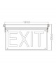 Lampada di emergenza uscita EXIT funzione SA SE segnapasso segnaletica sicurezza luce led