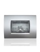 Lampada emergenza luce led 1.5w 3 moduli da incasso a parete compatibile scatola 503 Bticino living international, light e air