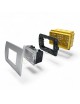 Lampada emergenza luce led 1.5w 3 moduli da incasso a parete compatibile scatola 503 Bticino living international, light e air
