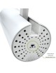 Faretto proiettore led 30W Bianco orientabile per binario monofase direzionabile luce calda naturale bianca