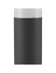 Lampione da giardino per esterno attacco lampadina E27 lampioncino cilindro moderno nero bianco IP44