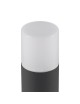 Lampione da giardino per esterno attacco lampadina E27 lampioncino cilindro moderno nero bianco IP44