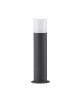 Lampione da giardino per esterno attacco lampadina E27 lampioncino cilindro moderno nero bianco IP44