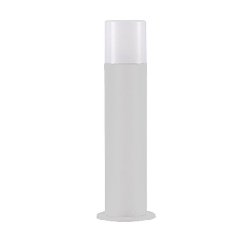 Lampione da giardino per esterno attacco lampadina E27 lampioncino cilindro moderno nero bianco IP44