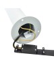 Lampione luce orientabile attacco GU10 da giardino per esterno lampioncino cilindro direzionabile moderno grigio bianco