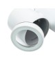 Lampione luce orientabile attacco GU10 da giardino per esterno lampioncino cilindro direzionabile moderno grigio bianco