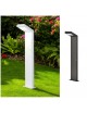 Lampione led 10W per esterno lampioncino rettangolare moderno grigio antracite bianco lampada segnapasso da giardino 