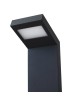 Lampione led 10W per esterno lampioncino rettangolare moderno grigio antracite bianco lampada segnapasso da giardino 