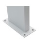 Lampione led 10W per esterno lampioncino rettangolare moderno grigio antracite bianco lampada segnapasso da giardino 