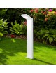 Lampione led 10W per esterno lampioncino rettangolare moderno grigio antracite bianco lampada segnapasso da giardino 