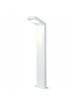 Lampione led 10W per esterno lampioncino rettangolare moderno grigio antracite bianco lampada segnapasso da giardino 