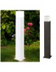 Lampione da giardino 74cm per esterno attacco lampadina E27 lampioncino moderno nero bianco rettangolare