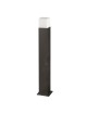 Lampione da giardino 74cm per esterno attacco lampadina E27 lampioncino moderno nero bianco rettangolare