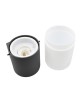 Applique da esterno attacco E27 cilindro bianco nero lampada segnapasso luce sopra o sotto