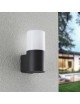 Applique da esterno attacco E27 cilindro bianco nero lampada segnapasso luce sopra o sotto
