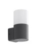 Applique da esterno attacco E27 cilindro bianco nero lampada segnapasso luce sopra o sotto